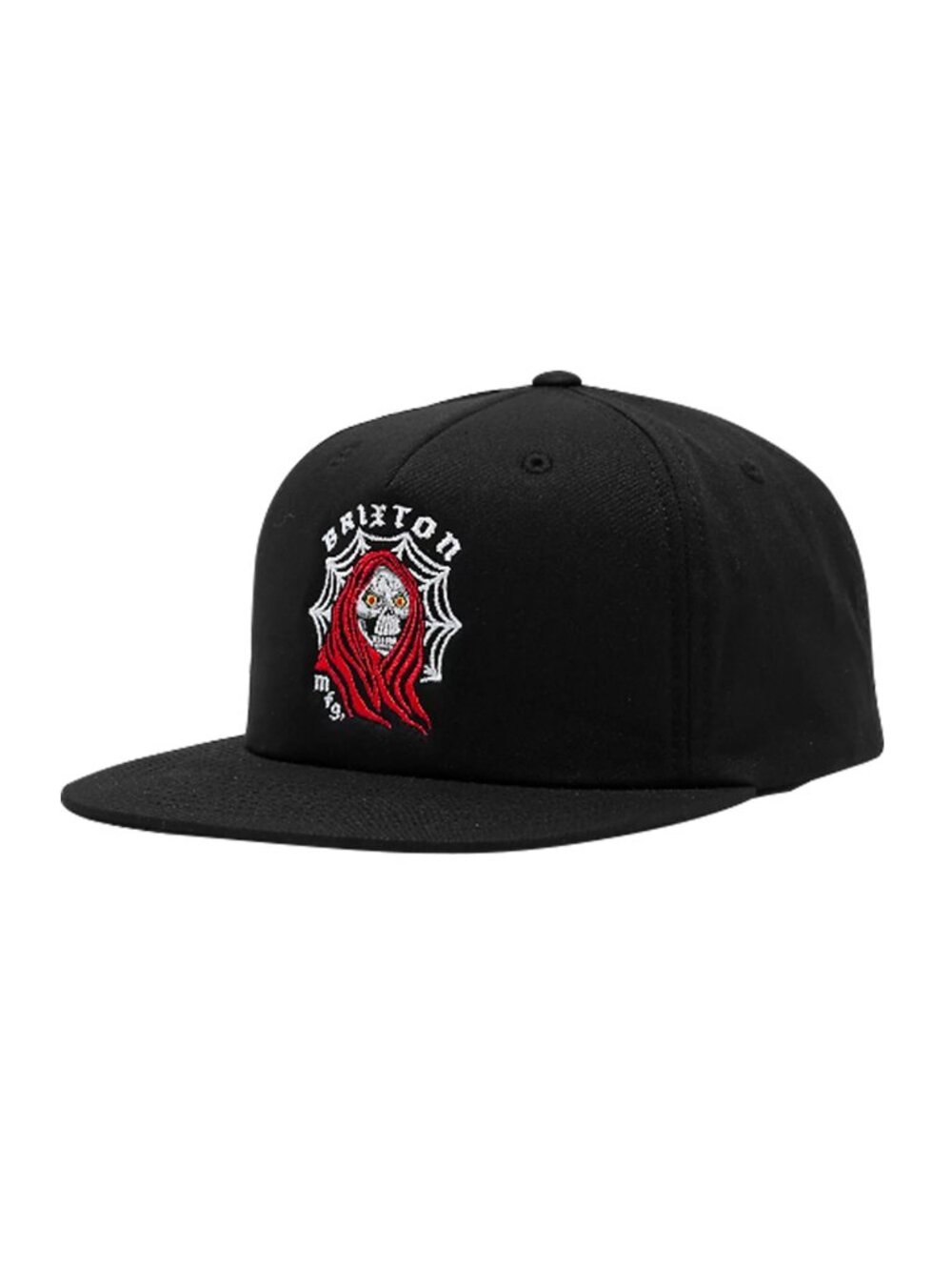 Brixton Snapback Hat Reaper Black Red New With Tags